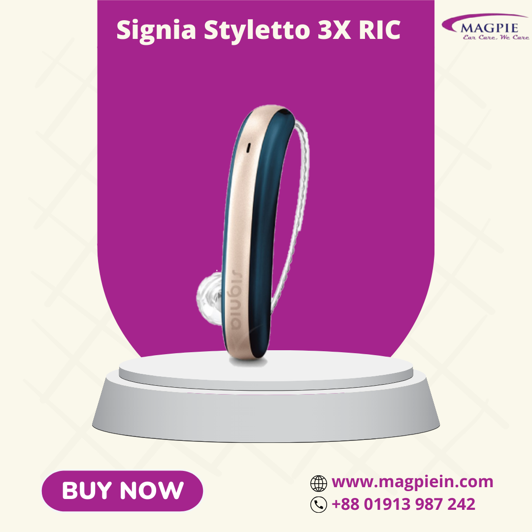 Signia Styletto 3 IX Rechargeable Hearing Aid Pair With Charger