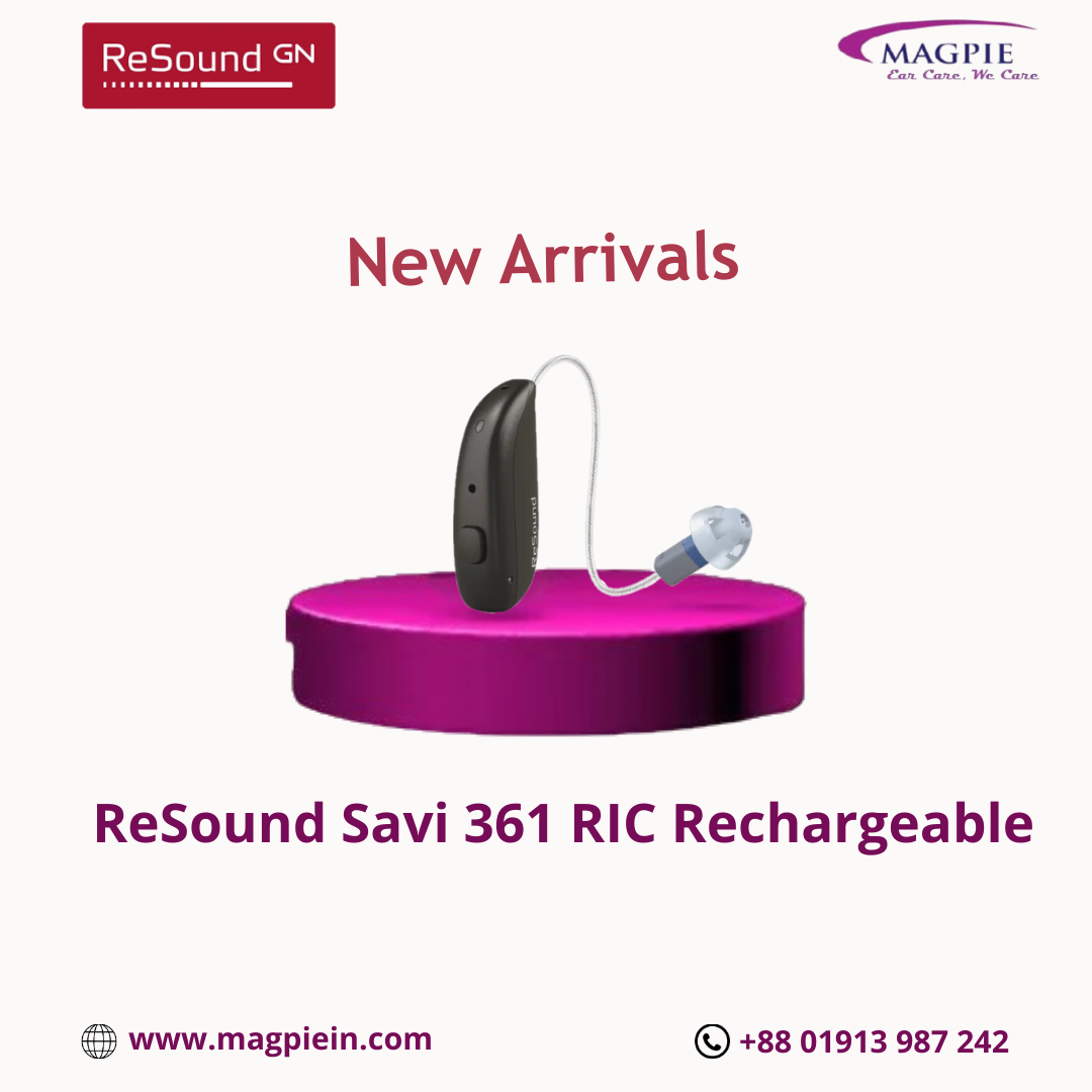 ReSound Savi 361 Rechargeable Hearing Aid Pair (2PC) with Charger