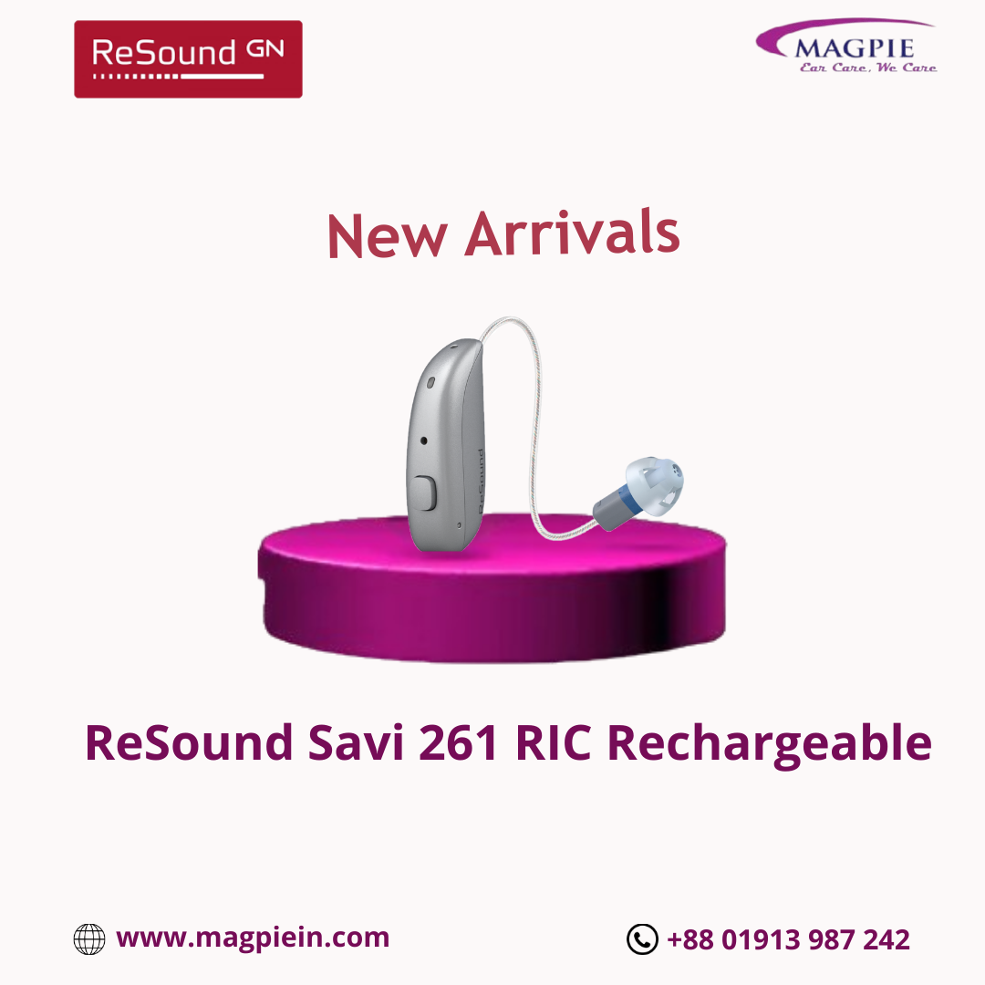 ReSound Savi 261 Rechargeable Hearing Aid Pair (2PC) with Charger